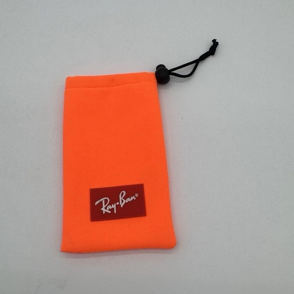 Ray-Ban Other - Ray-Ban Neon Orange Soft Drawstring Sunglasses Case Pouch OEM Travel